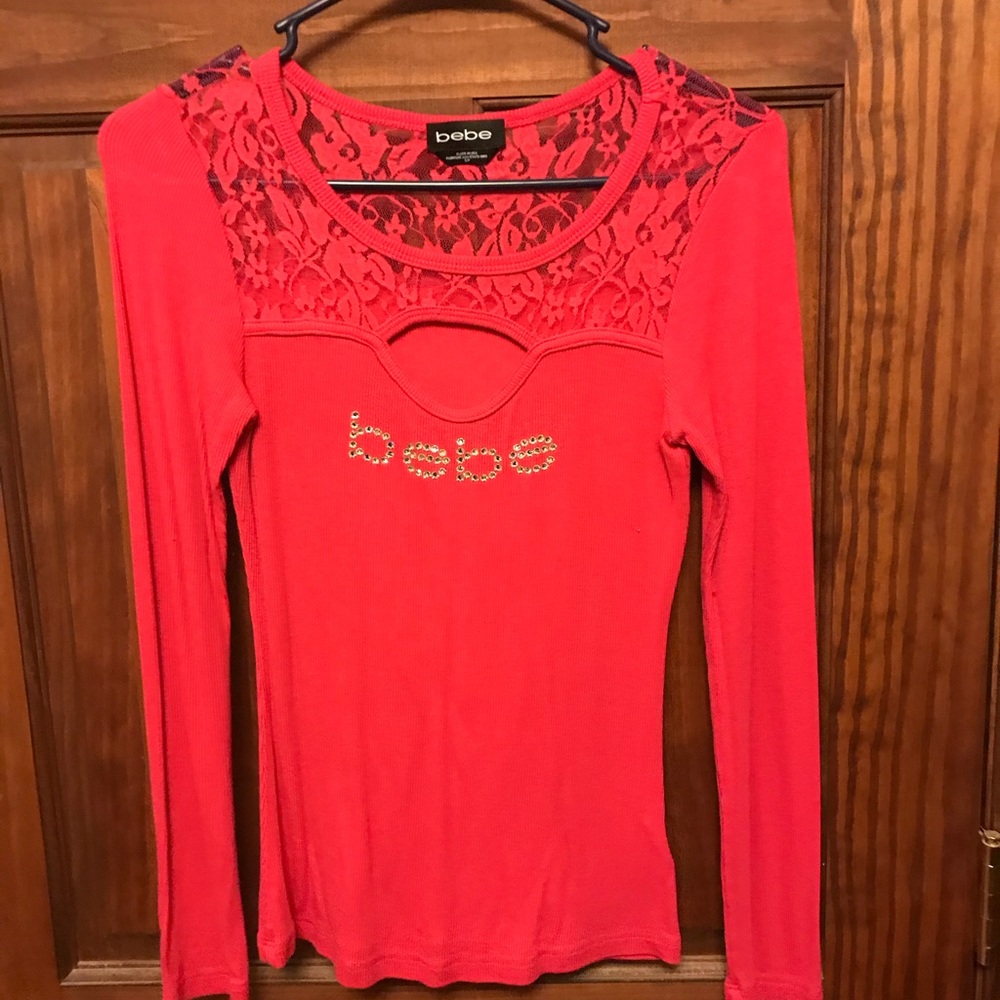 Bebe got pink shirt